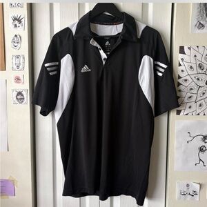 Adidas Men's Polo Shirt in Black and White